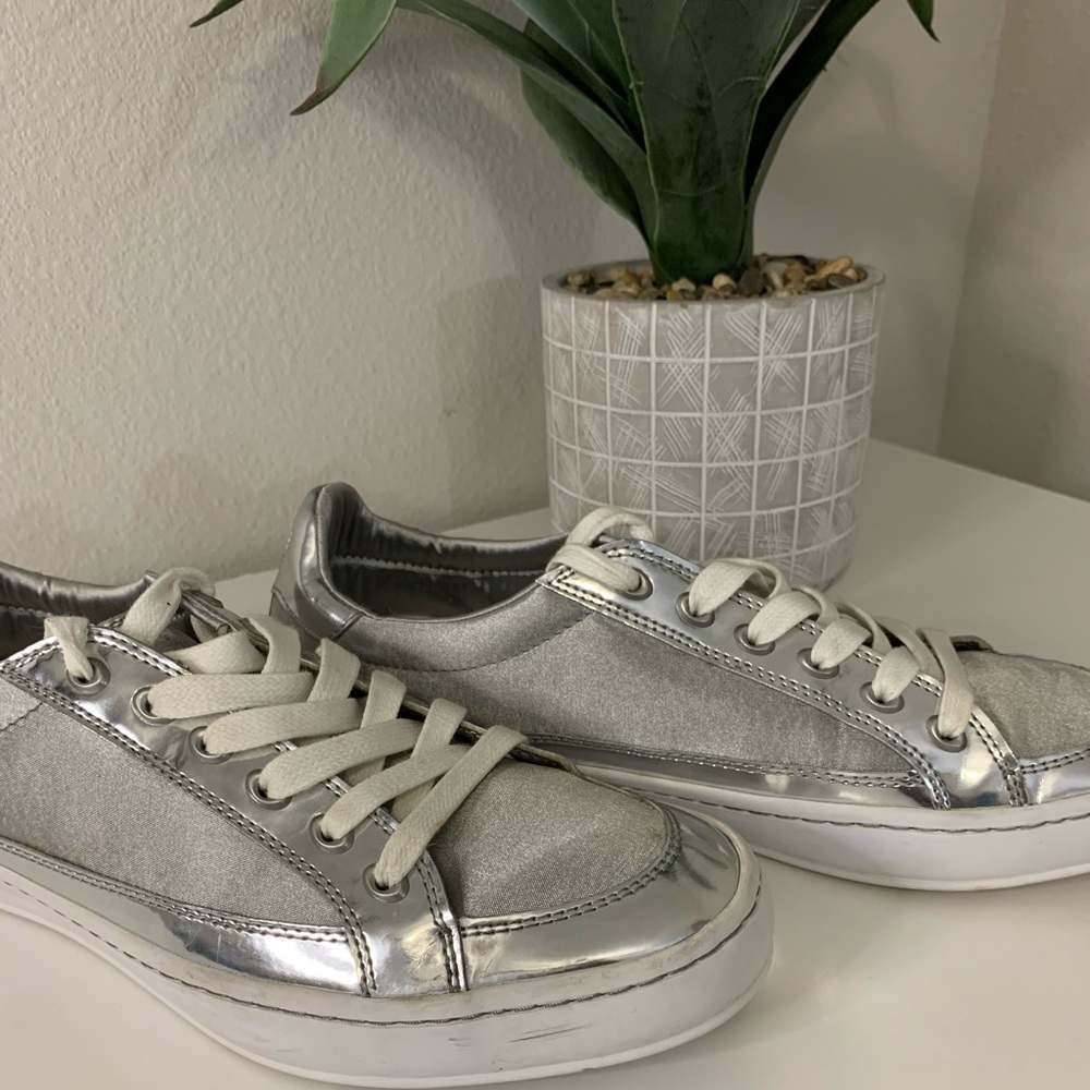 Zara Metallic Sneakers